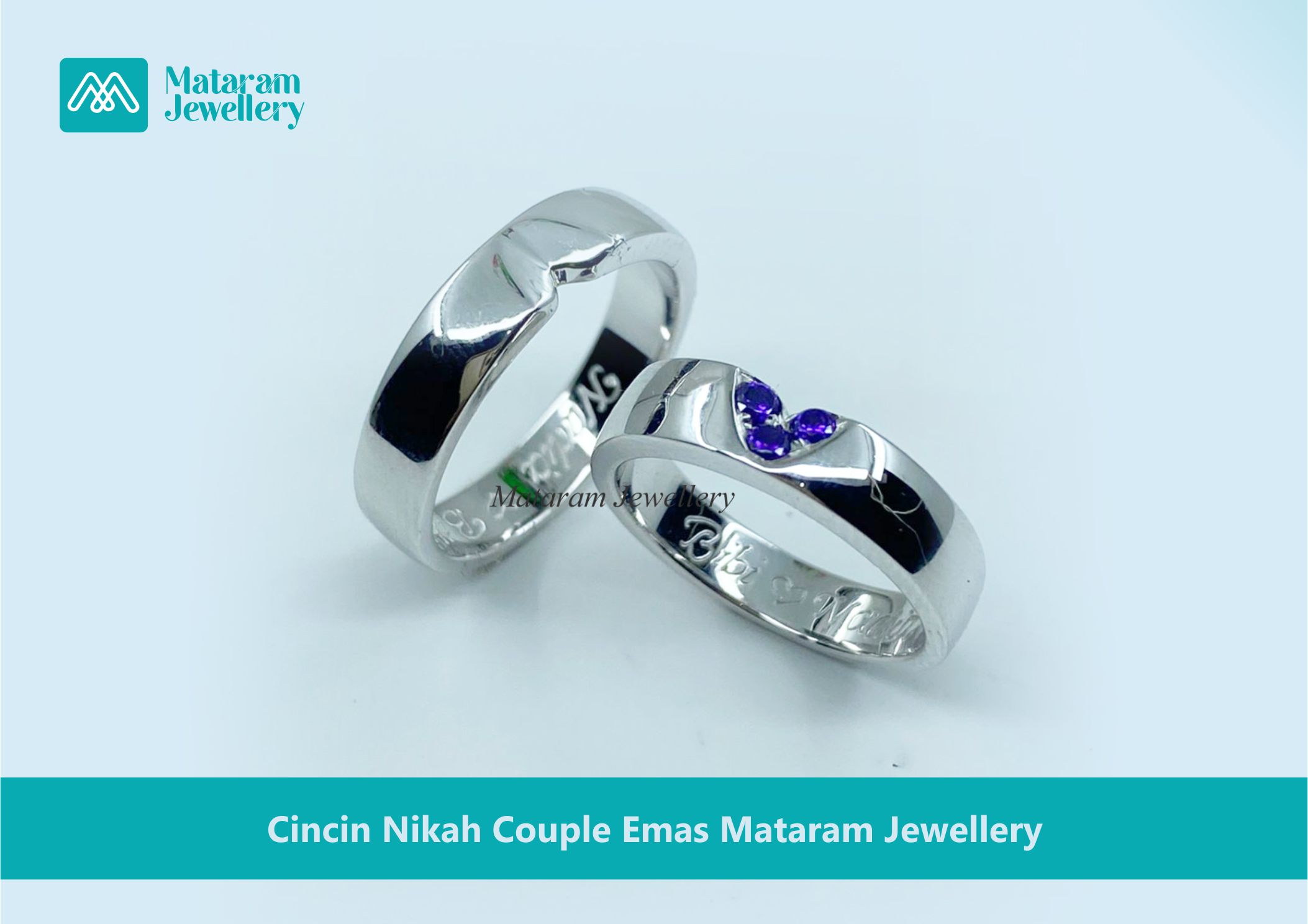 Cincin Nikah Couple Emas Mataram Jewellery