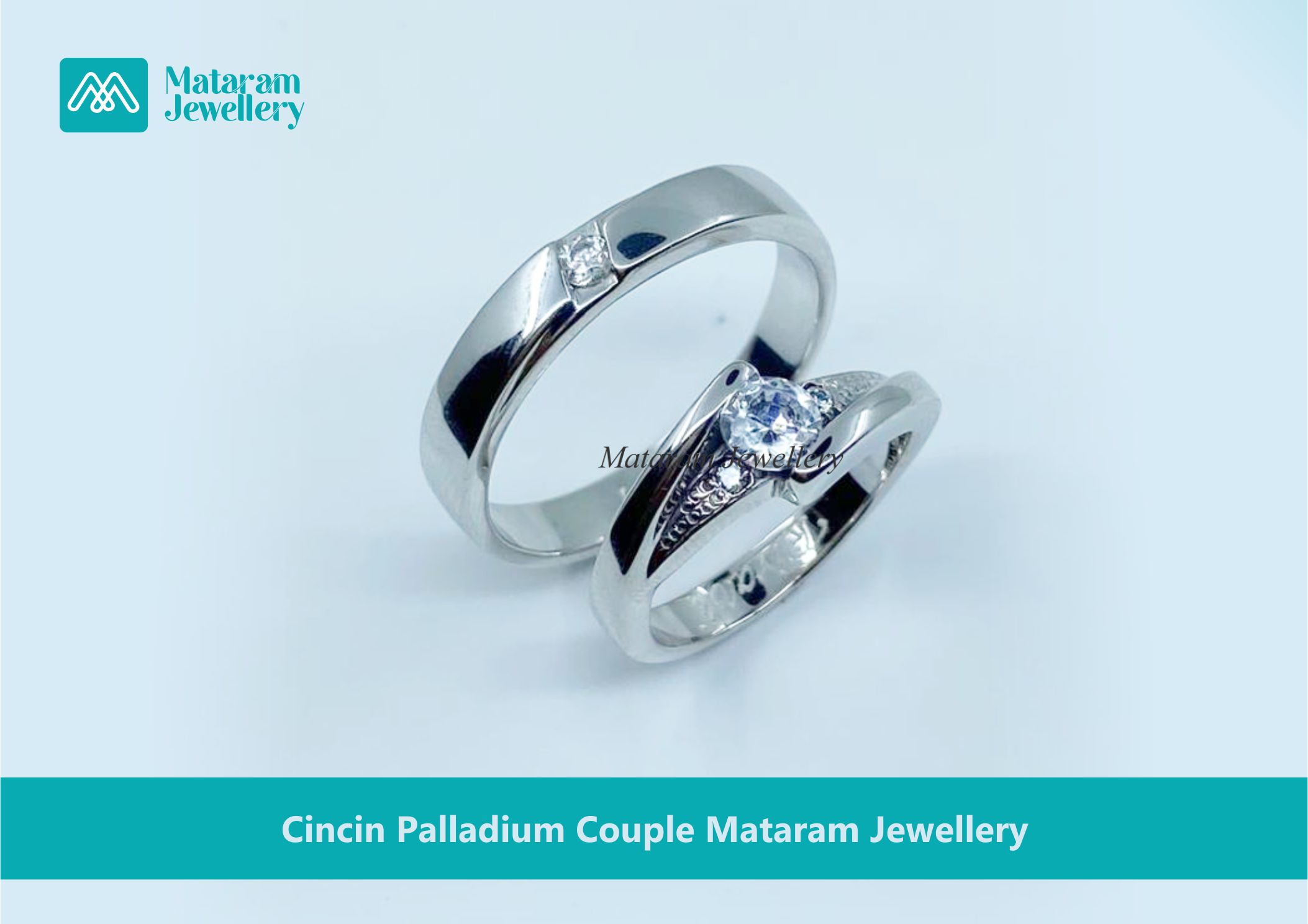 Cincin Palladium Couple Mataram Jewellery