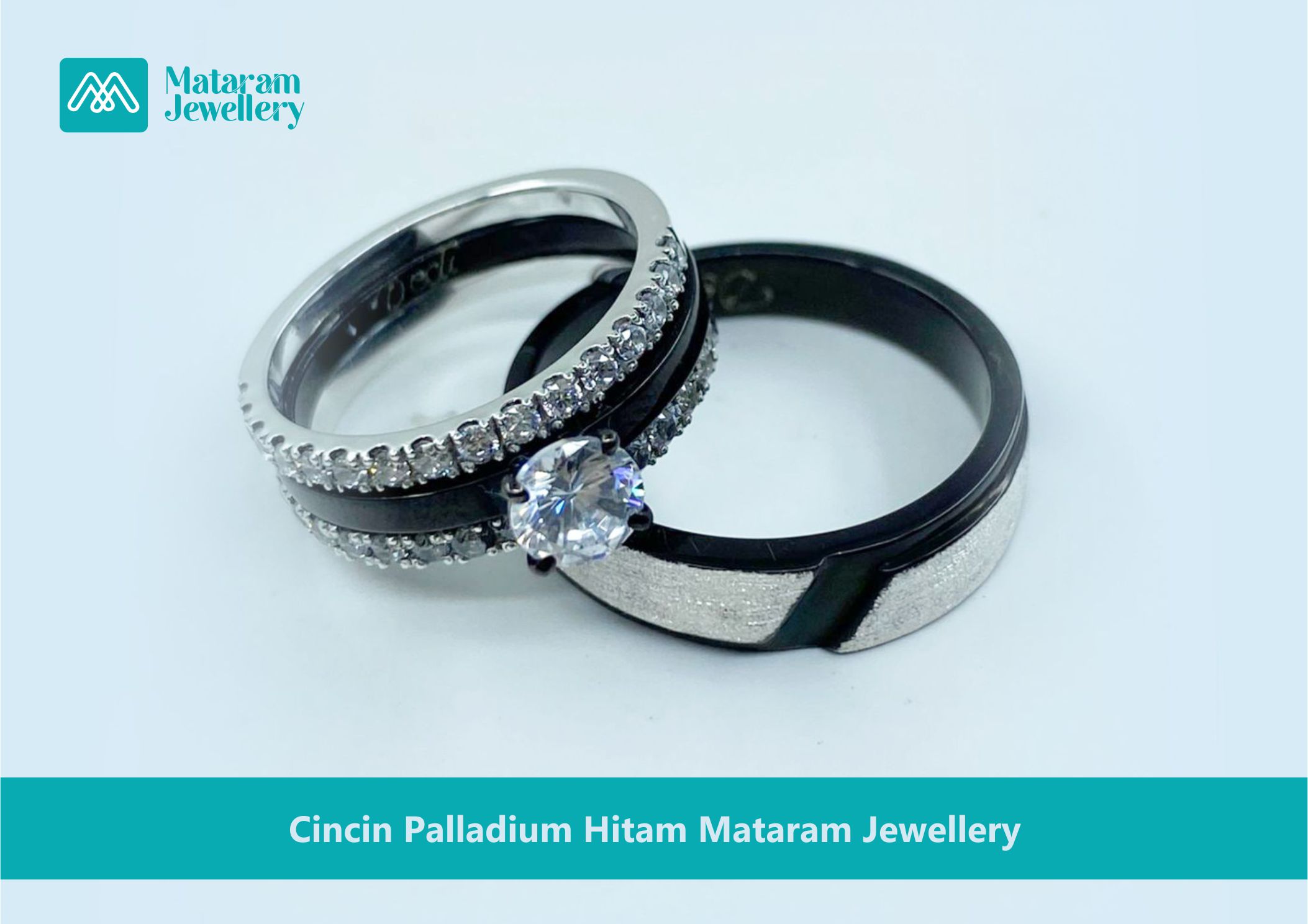 Cincin Palladium Hitam Mataram Jewellery